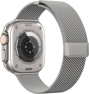 Titanium Magnetic Clasp Mesh Loop Band Compatible with 44mm 49mm Apple Watch