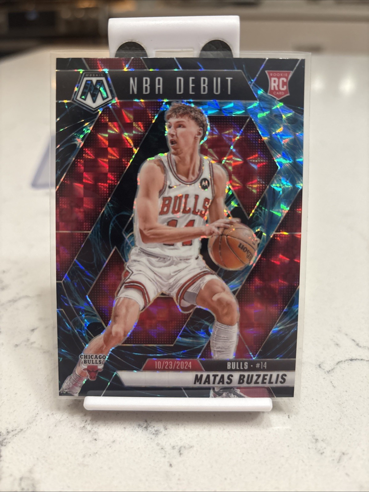 2024-25 Panini Mosaic - NBA Debut Matas Buzelis #257 Genesis Mosaic Prizm (RC)