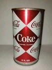 Vtg Coca Cola Flat Top Diamond Pattern 12 Fl Oz Can No Lid