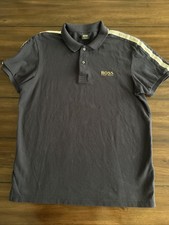 Hugo Boss Men's Short Sleeve Polo Shirt Navy Color Fits, Medium, Or Large