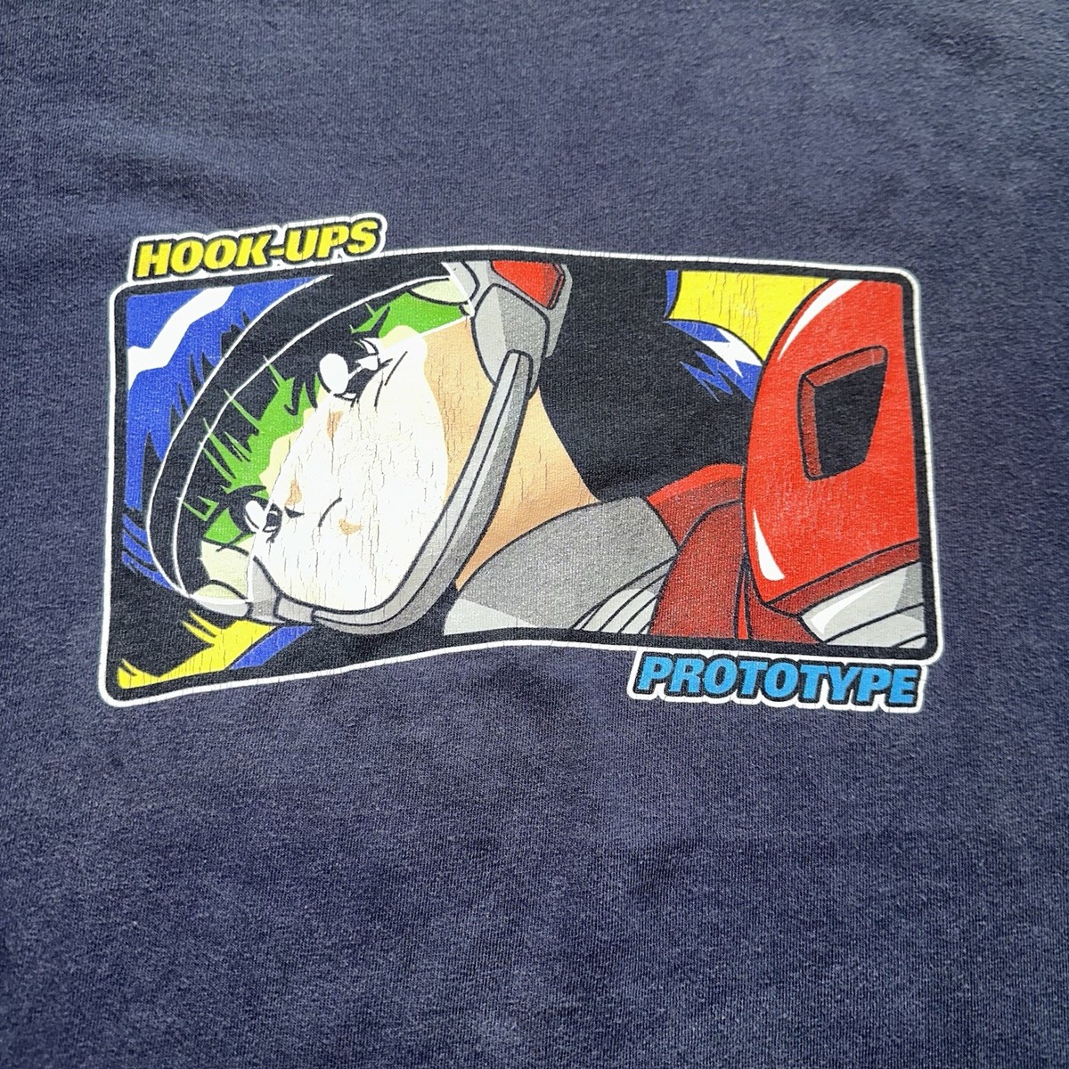Vintage 90s Hookups Prototype Anime Tshirt Sz L Very Rare | eBay