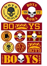 10 ADESIVI BOYS 1972 ULTRAS ROMA  CAPITALE ASR PAPER ADESIVA NON PER ESTERNO