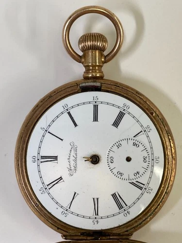 Antique WALTHAM Gold Filled Pocket Watch Pre-Owned Doesn't Run- 35#173