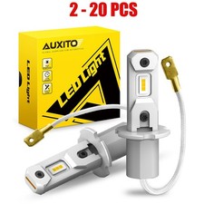 H3 Fog 2-20PCS Light Bulbs 3000K Golden Set Yellow Conversion LED Bright AUXITO