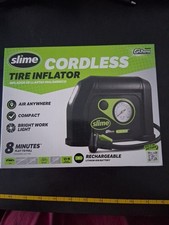 Slime 40084 Tire Inflator Cordless Portable Air Compressor Pump Rechargeable Slime 40084 Tire Inflator Cordless Portable Air Compressor Pump Rechargeable