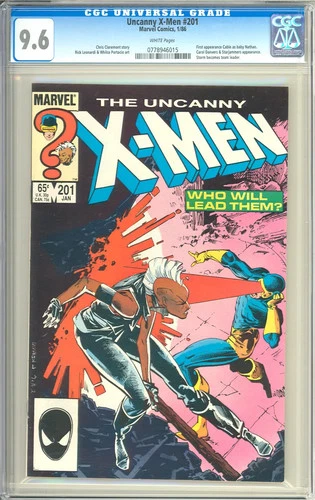 Uncanny X-Men #201 High Grade 1st App. Cable Baby Nathan Marvel 1986 CGC 9.6