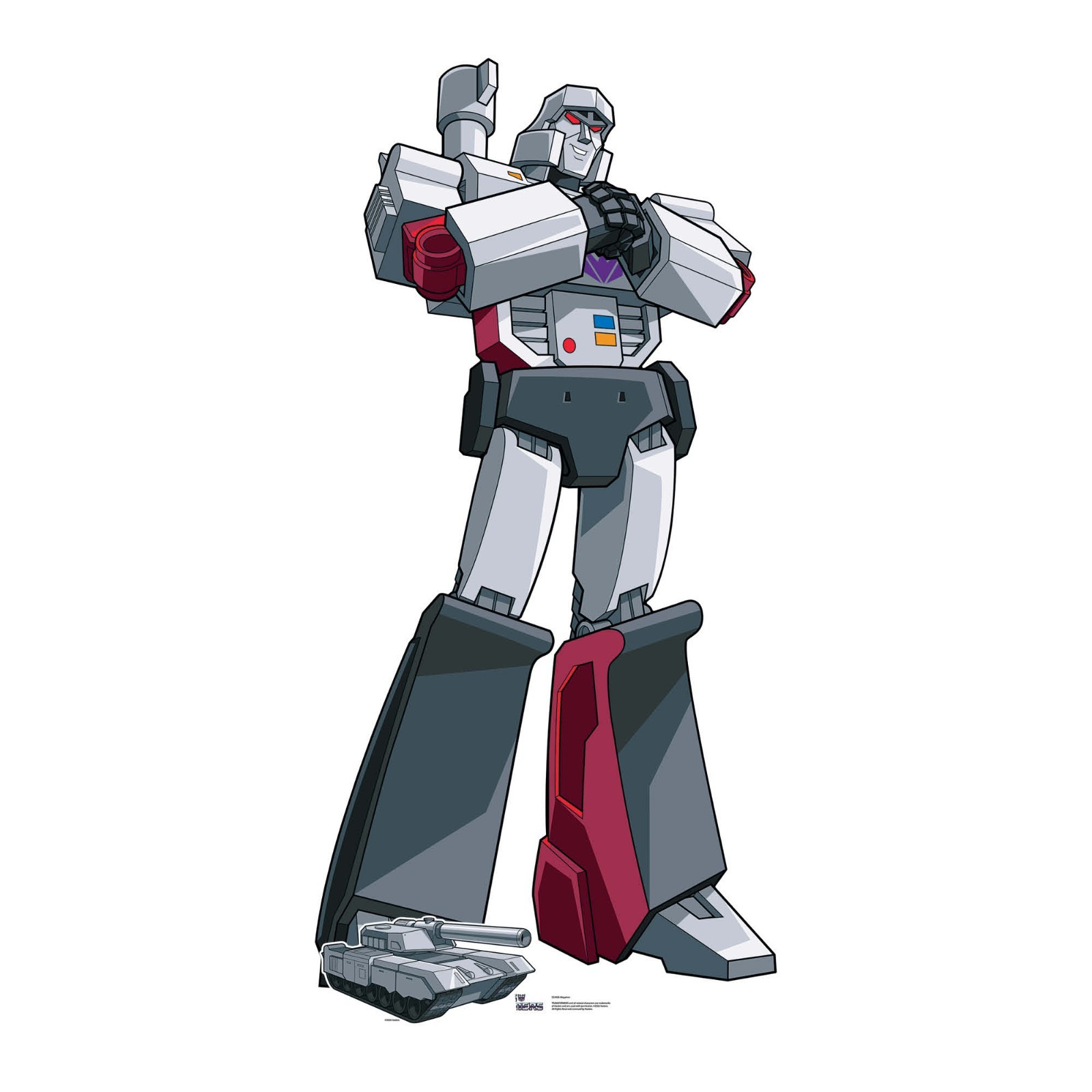 Megatron Transformers Animation Style Cardboard Cutout and Free Mini Standee