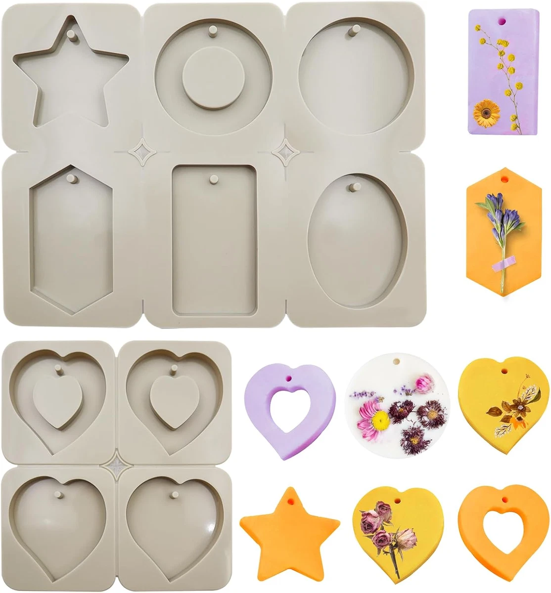 Stampo In Silicio Per Sapone Fai Da Te – Morbido E Antiaderente Per Sapone, Candele E Resina (Misura 7,6x5x2,5 Cm)