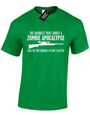 Hardest Part About Zombie Apocalypse Funny Walking Unisex T-Shirt