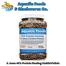 5.5mm - Cichlid Floating Pellets for Discus and all Tropical Fish. JAR
