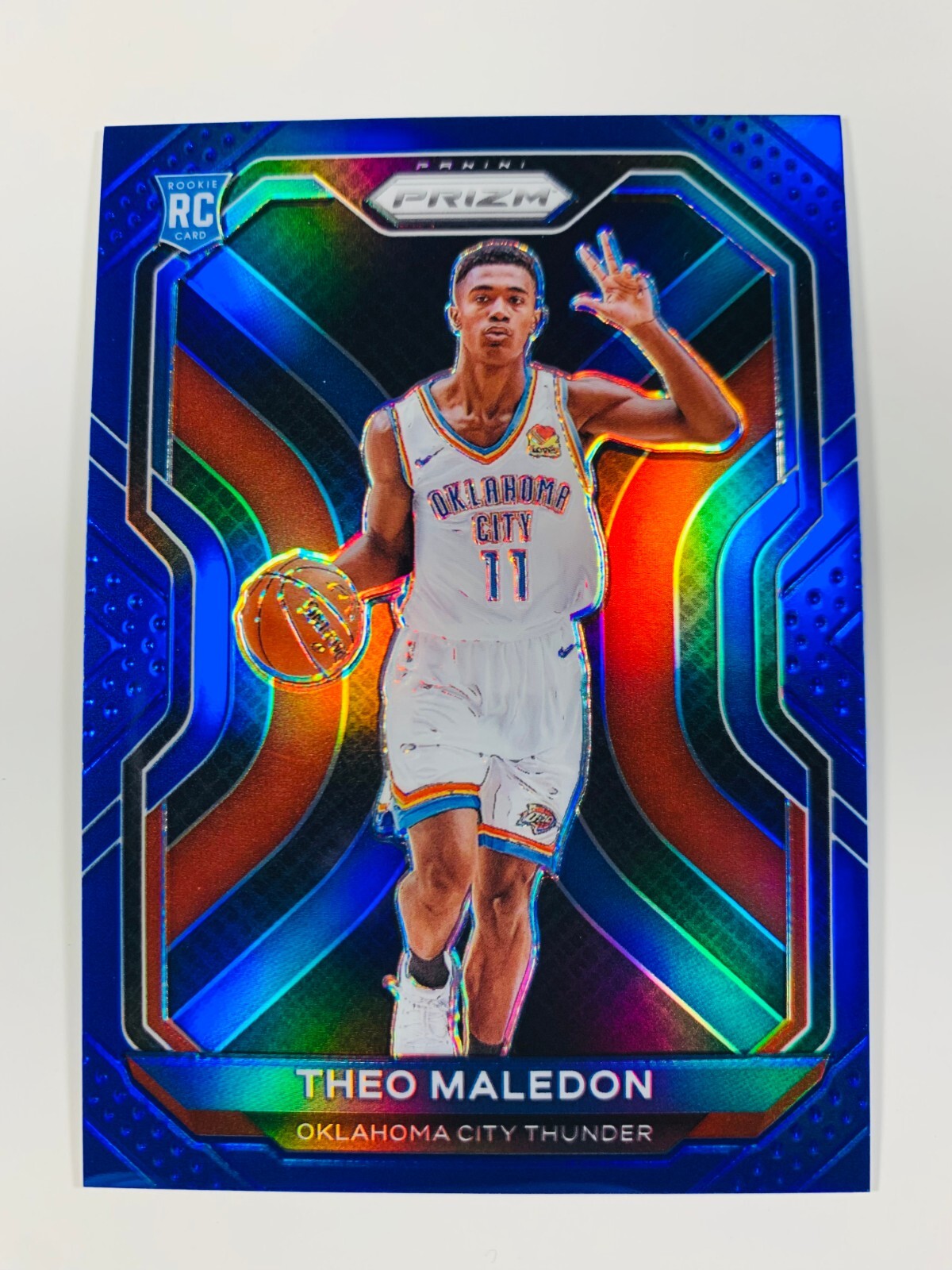 2020-21 Panini Prizm Theo Maledon BLUE /199 SP Prizm Rookie RC #289 OKC Thunder