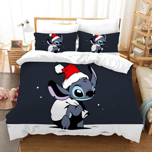Lilo & Stitch Bedding 3pcs/set Cartoon Bedspread Duvet Cover Pillowcases Set - Picture 13 of 59