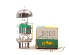 Vintage DuMont 5CG8 Triode Pentode VHF Oscillator Mixer TV Audio Vacuum Tube Val