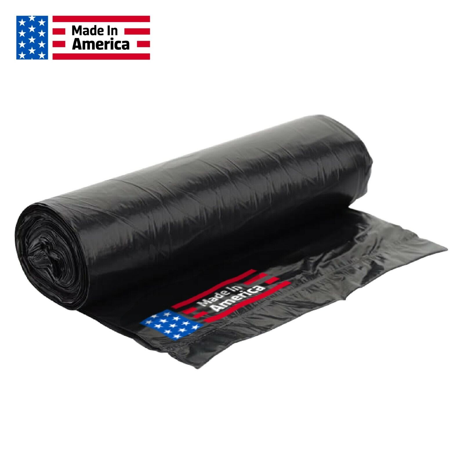 MADE IN USA - Plastic Sheeting Roll 20 ft. x 100 feet Black 6 Mi