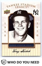 Tony Kubek  2008 2008 UD Yankee Stadium Legacy final season box set #36
