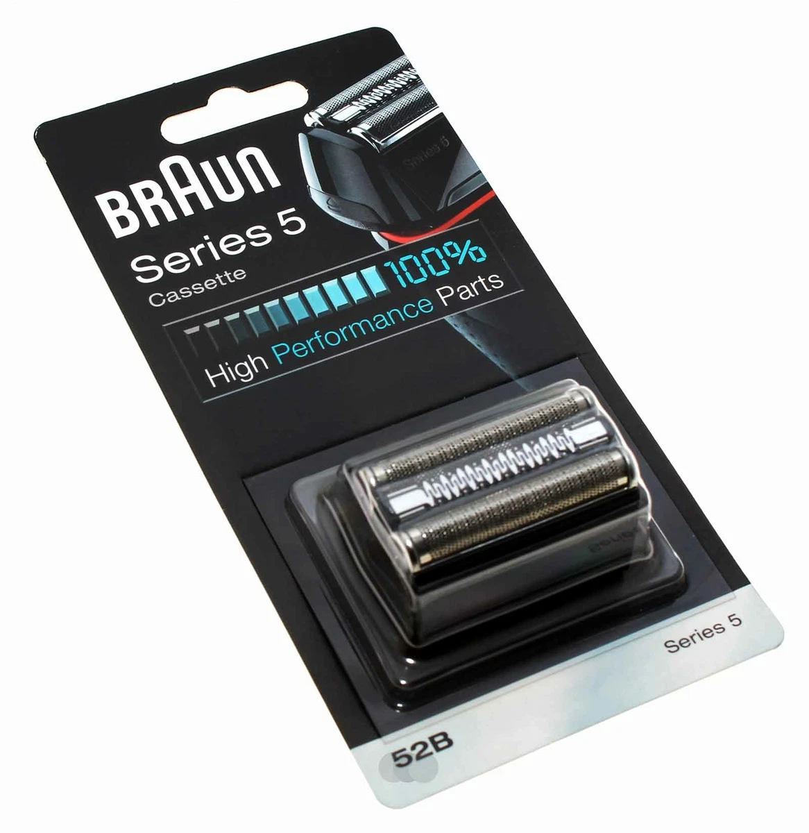 Original Braun Series 5 Cassette 52B, Scherkopf Scherfolie Klingenblock  Kombipa 4210201072164