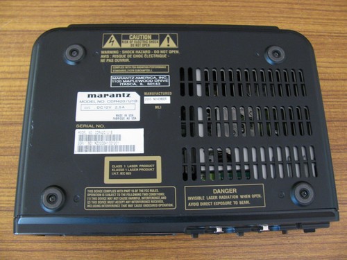 Grabadora profesional HDD/CD Marantz CDR420/U1B probada excelente estado de funcionamiento - Imagen 16 de 18