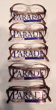 Vintage 5 pc. PARADE EYEWEAR 1242 Tantone 53/14 Eyeglass Frame Lot NOS
