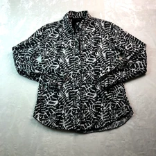 Cino Shirt Womens XS for Sundance Button Up Feathers Lightweight Cotton Boho