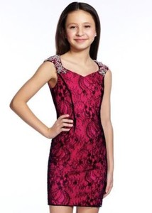 girls red dress size 12