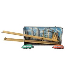 Vintage German Wind Up Tin Car Park Lift Toy