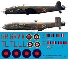 Peddinghaus 1/72 Handley Page Halifax B.II Series IA Aircraft Markings WWII 4095
