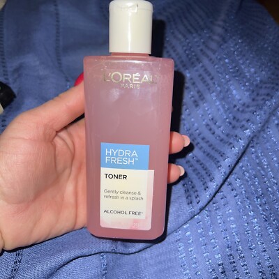 BN L'Oreal Paris Hydrafresh Toner / Alcohol free / 8oz / Pink