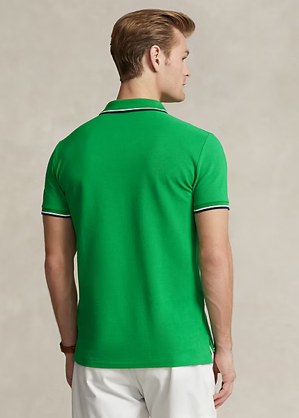 Mens SZ XL-Tall Polo Ralph Lauren Tipped Mesh Polo Shirt Classic