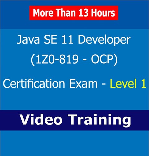 Java SE 11 Developer 1Z0-819 OCP examen de certification cours de formation vidéo L1 - Photo 1/1