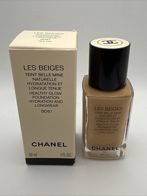 CHANEL LES BEIGES- Healthy Glow Foundation Hydration and Longwear,Shade BD61-1oz