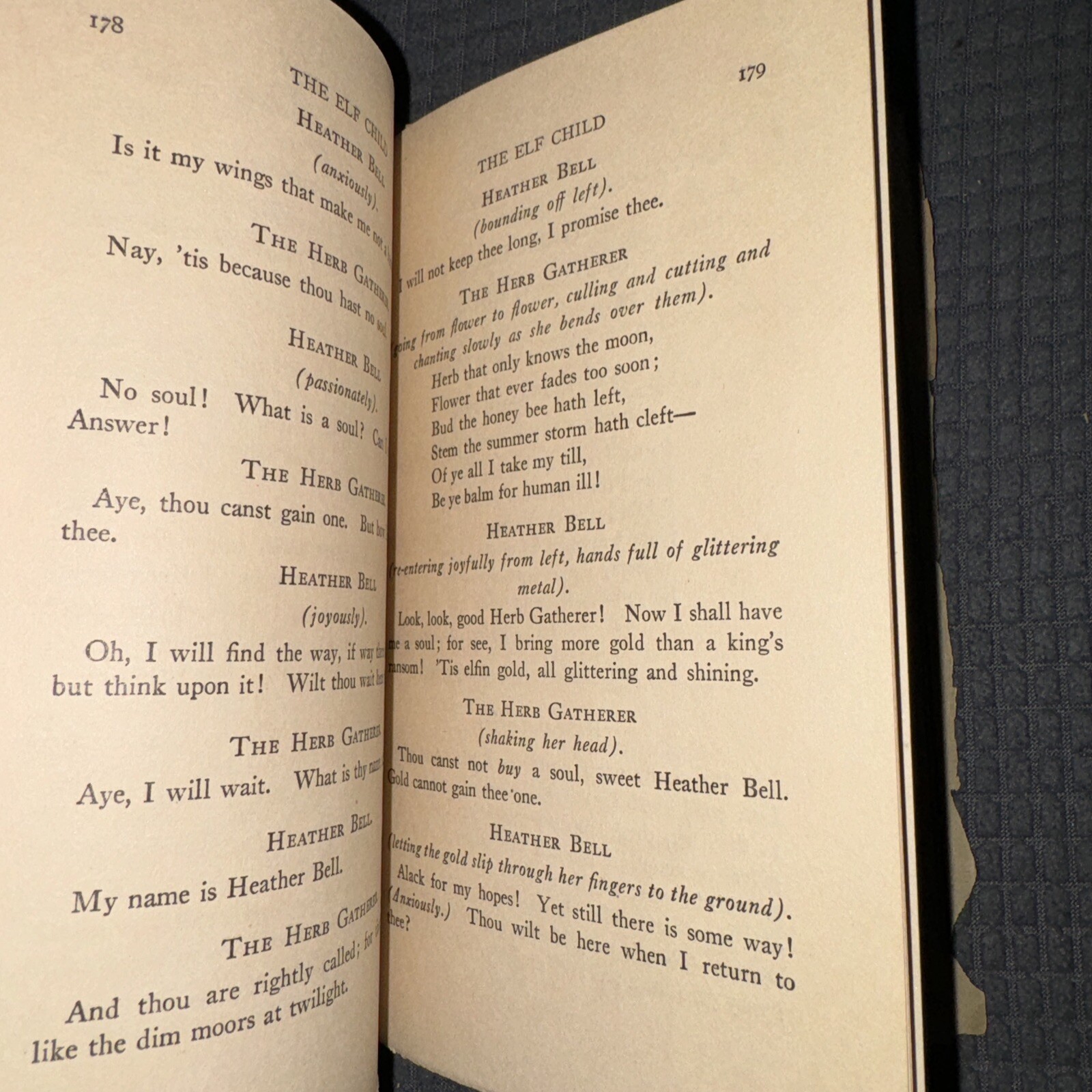 Samuel French The Elf Child by Constance D’Arcy Mackay 1909 Henry Holt Vintage
