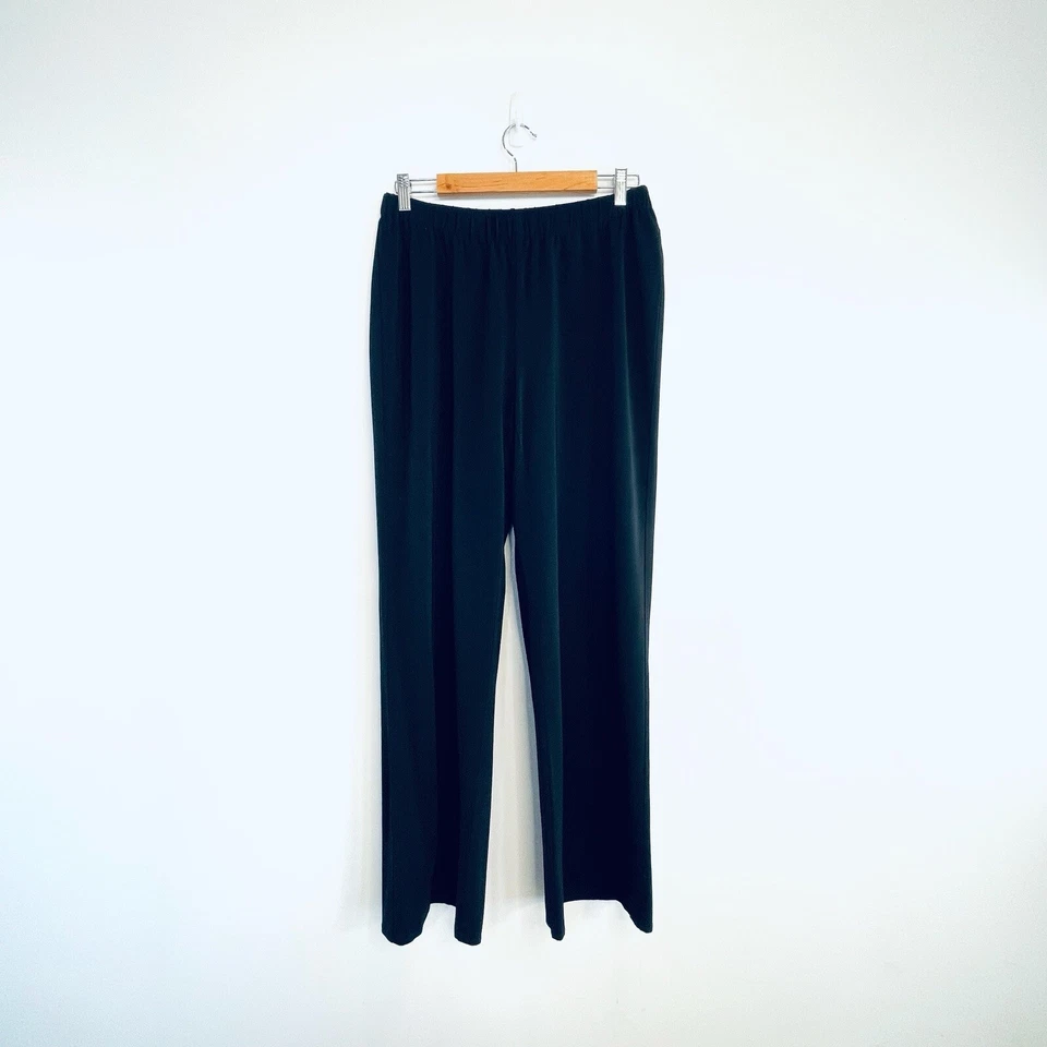 Pantalones de pierna ajustados clásicos jersey negro Marina Rinaldi talla S 16 talla grande Foto 2 de 4