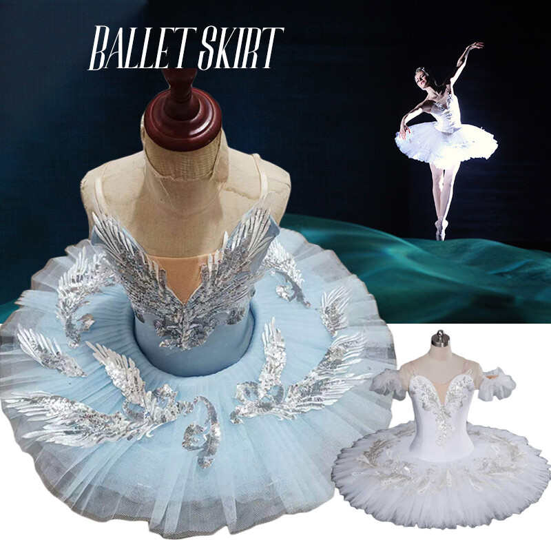 Vestido tutú de baile ballet práctica panqueque meseta disfraz ropa de baile rendimiento