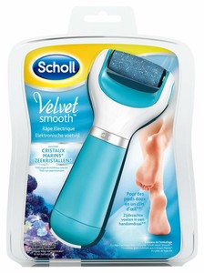 Détails Sur Scholl Velvet Smooth Râpe électrique Pieds Recharge Incluse Bleu