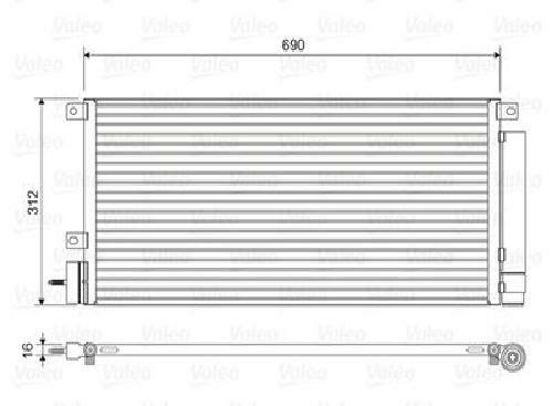 Original VALEO Air Conditioning Condenser 822576 For Chevrolet Opel