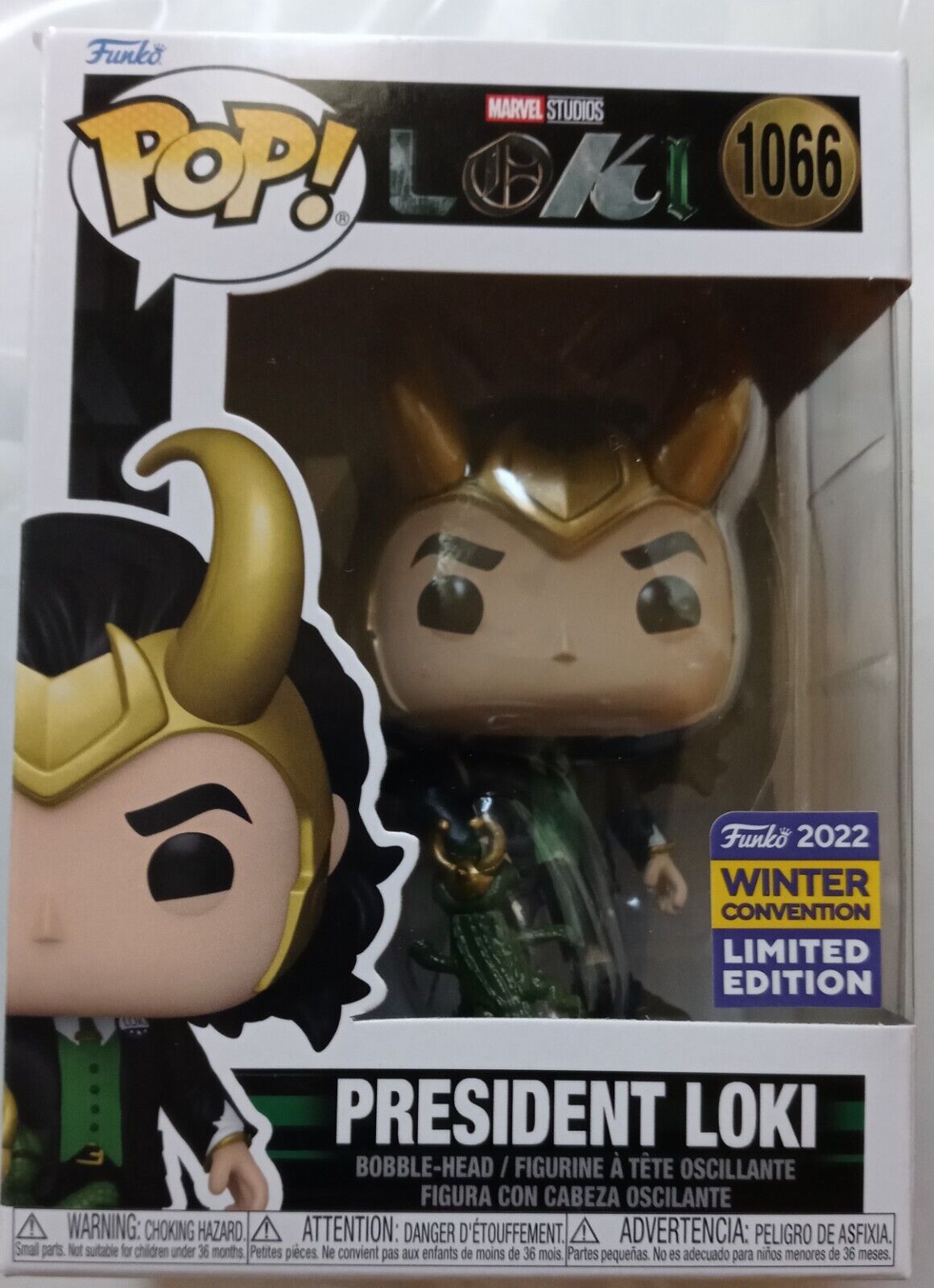 New Funko Pop President Loki Marvel Studios Loki #1066 2022 Winter Convention