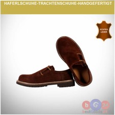 Trachtenschuh Haferlschuh Halbschuh Leder braun Leder Schuhe Neu&Ovp