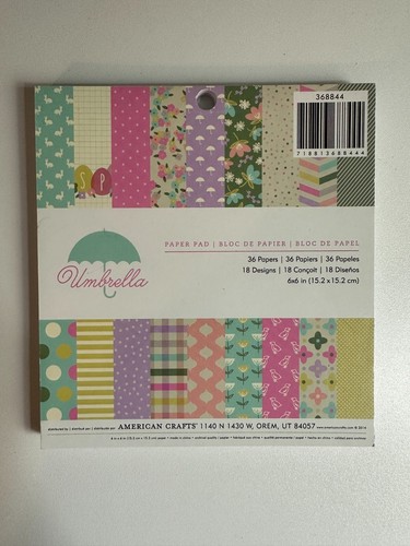 Almohadillas de papel American Crafts 6 x 6 - Varias variaciones disponibles - Tú eliges - Imagen 2 de 29