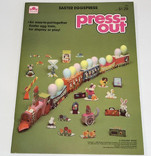 Vtg Easter Eggspress Press-Out Golden Book Activity Toy UNPUNCHED 1985 Train