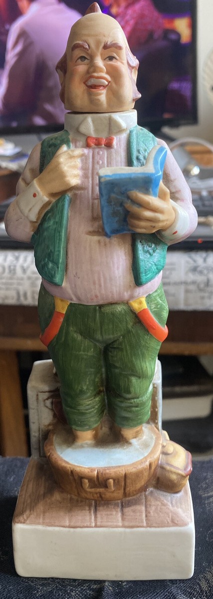 VTG “LAST CHANCE POLITICIAN” 8oz. EMPTY DECANTER 1971 9.25” X 3” X