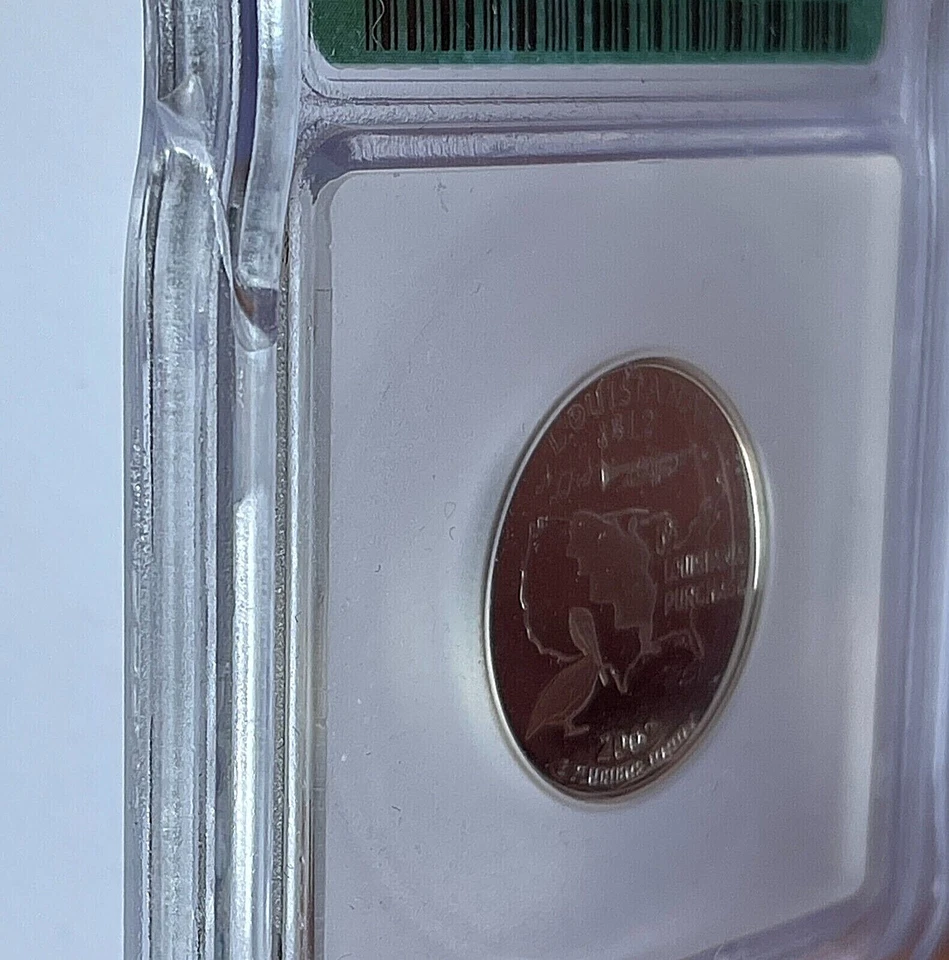 2002-S SILVER LOUISIANA STATE QUARTER - ICG  PR70DCAM - FREE SHIPPING! - Image 3 of 3