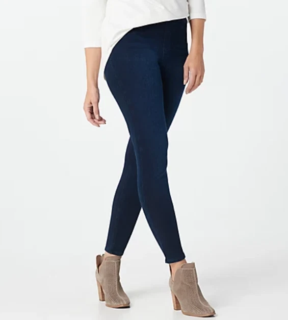 Spanx - Jean -ish Ankle Length Leggings Regular - Twilight Rinse Blue Denim