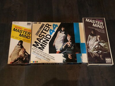 MASTERMIND Lot - Word (A261), Super (A241) & 44 (A251)! Parker Brothers Invicta