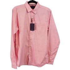 Mens Dress Shirt Pink Size S/Medium Day  Age NWT Business Spring