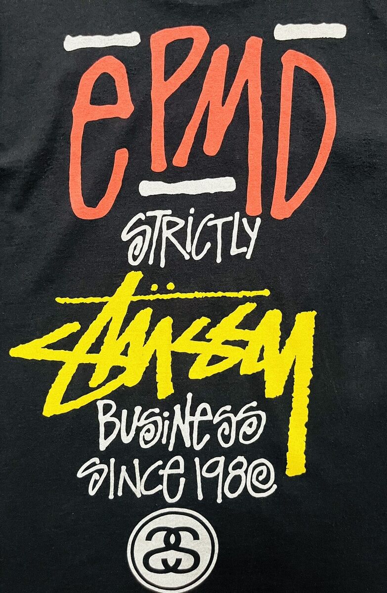 2008 Stussy x EPMD Rap Band T Shirt Tee Top Black Yellow 2008 Stussy x EPMD Rap Band T Shirt Tee Top Black Yellow