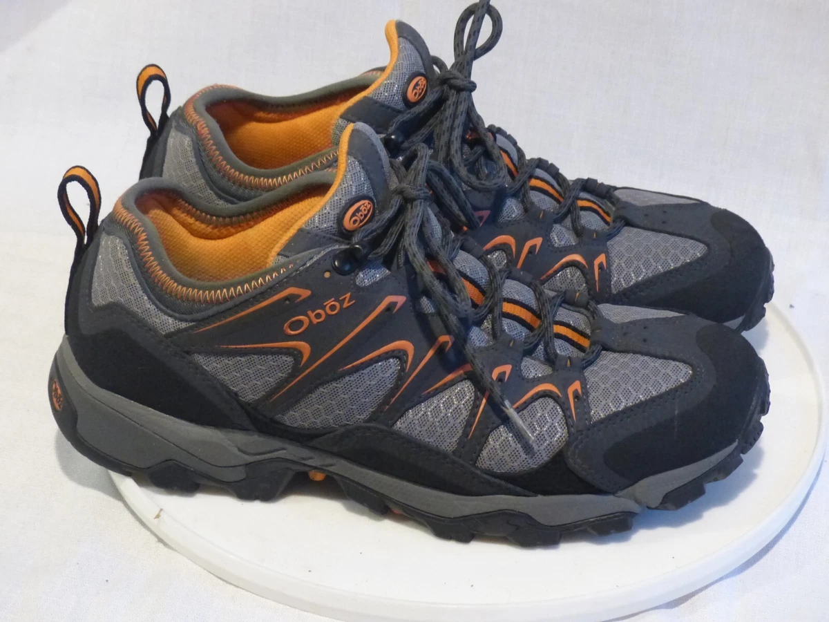 Oboz Men s Scapegoat Low Vent Hiking Boots Gray Orange Men s Size 10