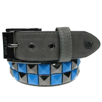 Herren Damen Qualität Pyramide Nieten Leder Gefüttert Gürtel Abnehmbare Schnalle BL011C
