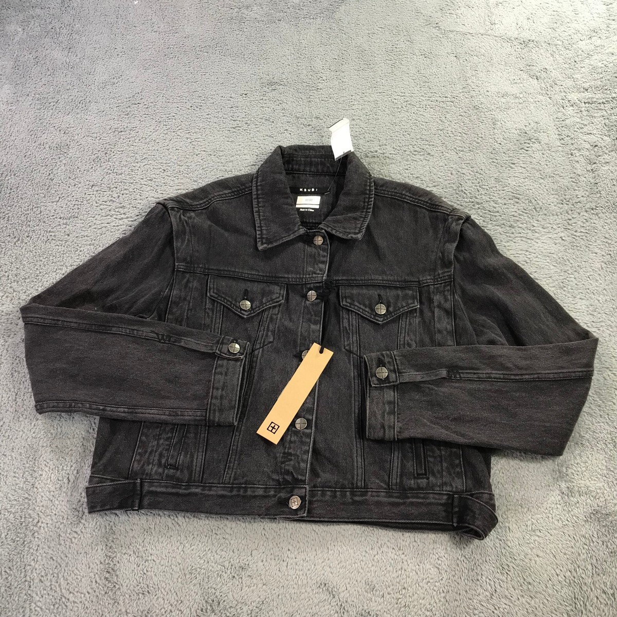 BADWAY Classic Studs Denim Jacket ブラック　M クラシックスタッズデニムジャケット – YZ