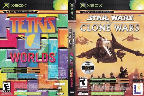 Star Wars: The Clone Wars / Tetris Worlds (Microsoft Xbox) *Without Manual* - Picture 2 of 2