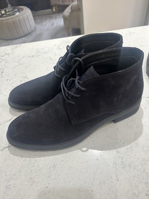 Hugo Boss First class Chelsea Boot In Dark Blue Suede RRP £299